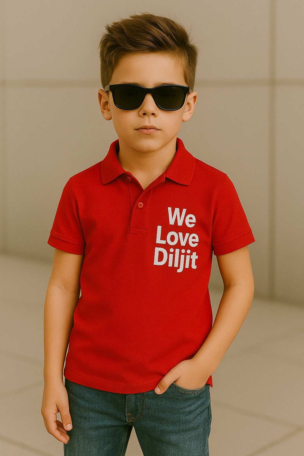 We Love Diljit polo